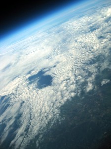 L'Italia centrale vista da 26.618 m