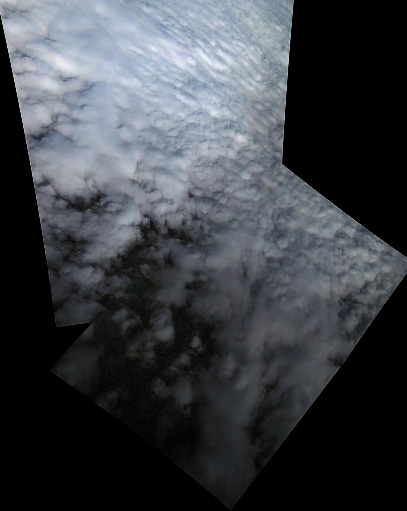 La copertura nuvolosa vista da StratoSpera 5. Mosaico di Riccardo Rossi