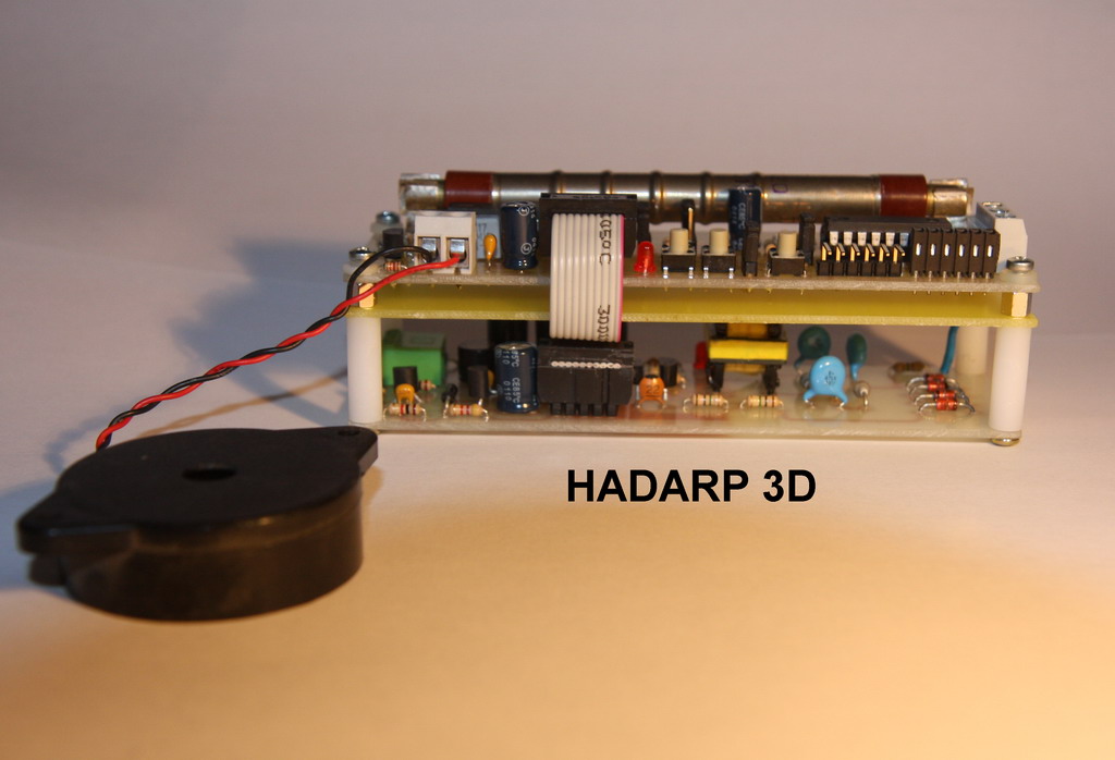 La versione 3D a più piani del contatore Geiger HADARP 3.0